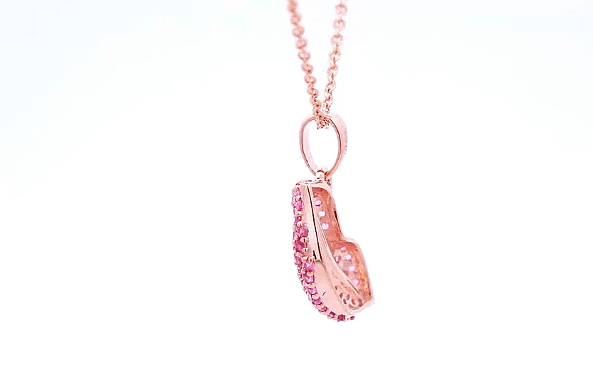 A Kiss Of Rosé: Pink Sapphire Lips Pendant